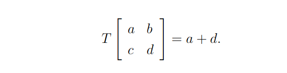 Exemplo resolvido passo a passo de uma matriz para o assunto do Teorema do Núcleo e da Imagem.